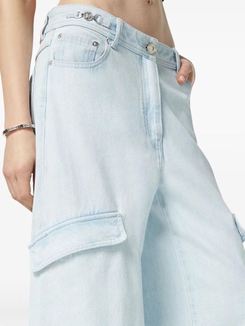Versace wide-leg cargo jeans - Blue
