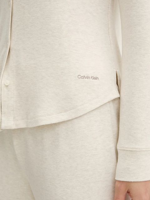 Calvin Klein Underwear piżama damska kolor beżowy LV00QS7582