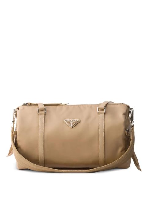 Prada large Re-Nylon and Saffiano-leather duffel bag - Brown - zdjęcie produktu nr 1