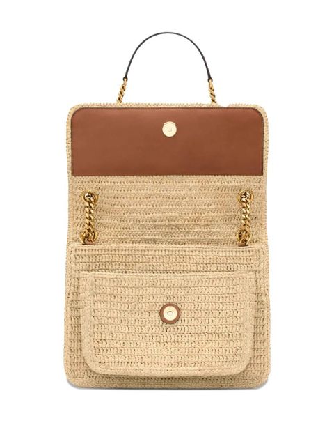 Saint Laurent medium Niki raffia-chain shoulder bag - Neutrals - zdjęcie produktu nr 2