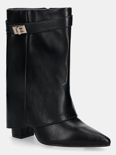 Answear.LAB botki kolor czarny na słupku