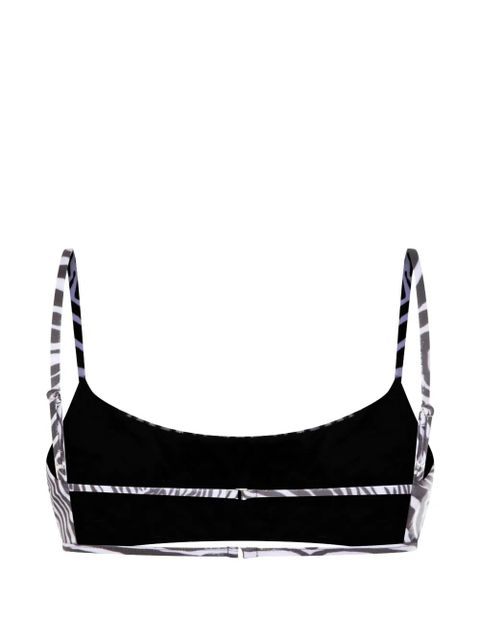 Blumarine zebra-print bikini top - White - zdjęcie produktu nr 2