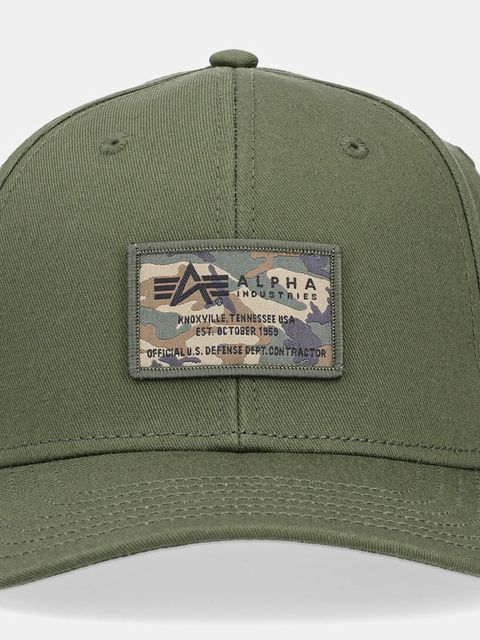 Alpha Industries czapka z daszkiem bawełniana Crew Camo Cap - zdjęcie produktu nr 1