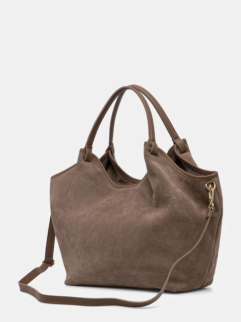 Answear.LAB torebka zamszowa kolor brązowy - zdjęcie produktu nr 2