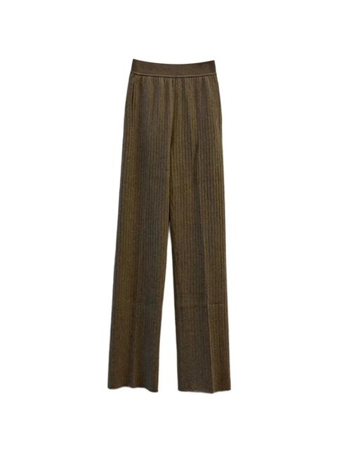 Loro Piana Baby Coste ribbed cashmere trousers - Brown - zdjęcie produktu nr 1