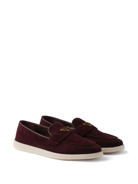 Prada suede loafers - Red