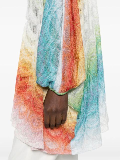 Missoni V-neck patterned beach cover-up - Orange