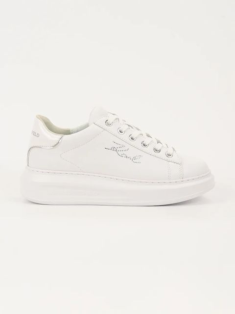 Karl Lagerfeld sneakersy skórzane KAPRI damskie kolor biały KL62518 - zdjęcie produktu nr 1