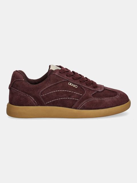 Liu Jo sneakersy zamszowe CONNOR 01 damskie kolor bordowy BF5069PX002S3805
