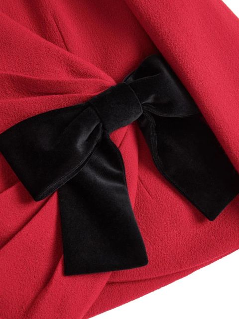 Valentino Garavani bow-detail crepe blazer - Red