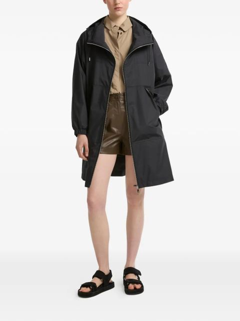 Yves Salomon hooded waterproof coat - Black - zdjęcie produktu nr 2