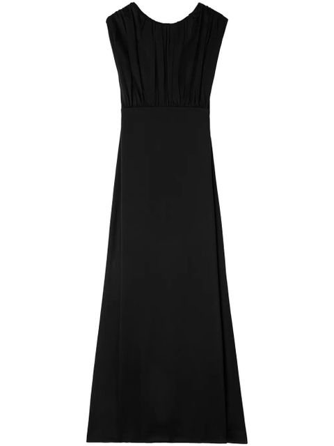 Jil Sander gathered sleeveless gown - Black - zdjęcie produktu nr 1