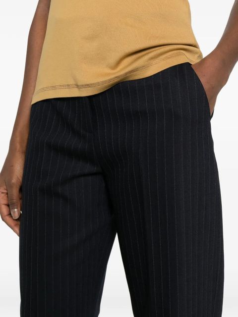KHAITE Jude pinstripe trousers - Blue