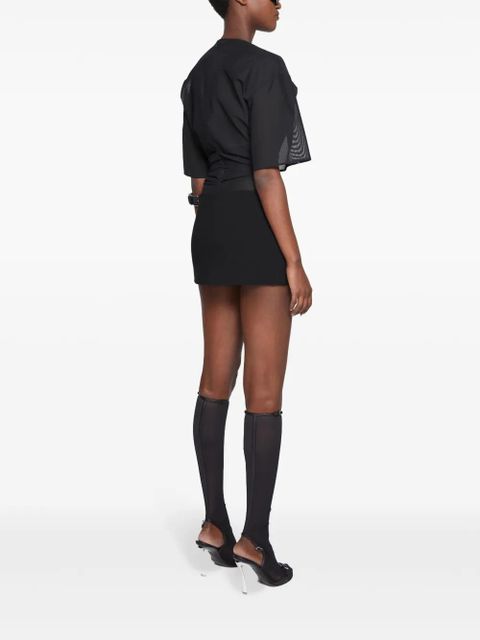 Acne Studios side-slit mini skirt - Black