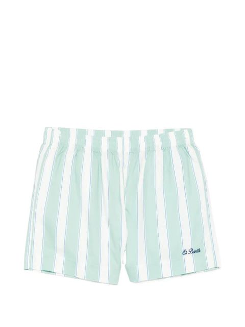 MC2 Saint Barth striped-pattern shorts - Green - zdjęcie produktu nr 1