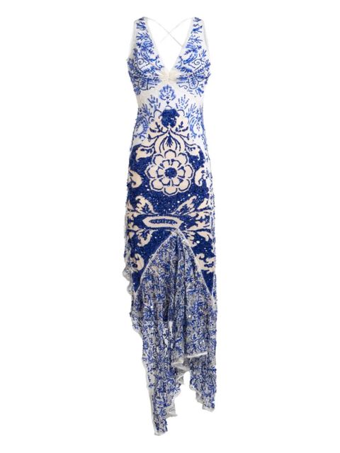ETRO sequin-embroidered dress - Blue - zdjęcie produktu nr 1