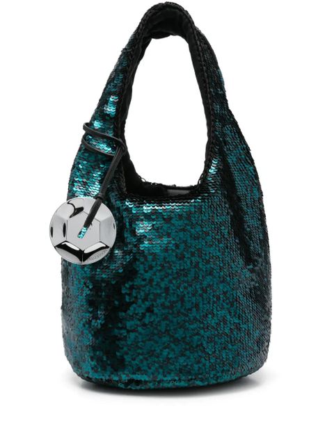 JW Anderson mini sequinned tote bag - Green - zdjęcie produktu nr 1