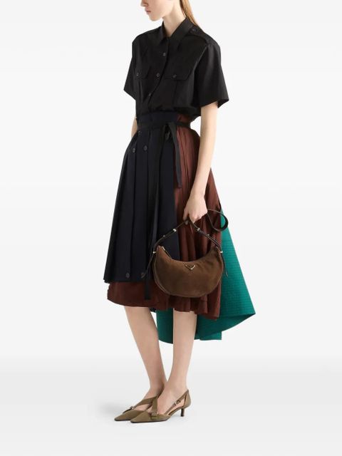 Prada Arqué small nubuck leather bag - Brown - zdjęcie produktu nr 2