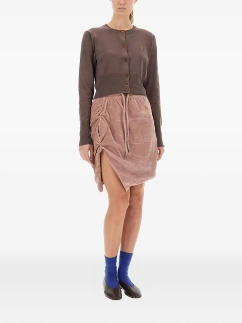 Vivienne Westwood Bea Orb-logo button-fastening cardigan - Brown - zdjęcie produktu nr 2