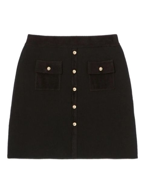 Claudie Pierlot ribbed-knit mini skirt - Black - zdjęcie produktu nr 1