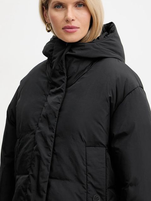 BOSS kurtka kolor czarny zimowa oversize 50546843