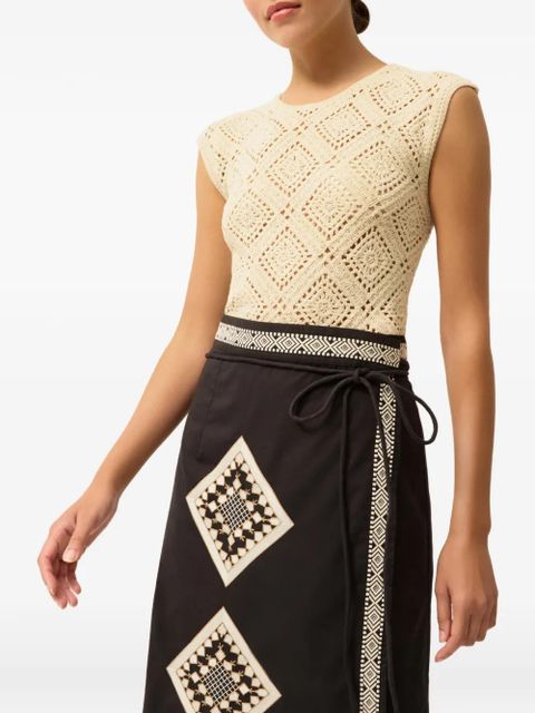 Marie Oliver Rainey crochet blouse - Neutrals - zdjęcie produktu nr 2