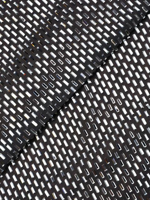 Self-Portrait embellished long-sleeve top - Black