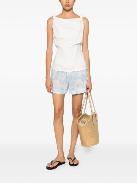 MC2 Saint Barth tropical-print shorts - White - zdjęcie produktu nr 2