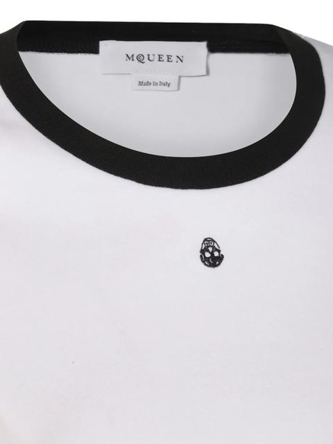 Alexander McQueen contrast-trim t-shirt - White