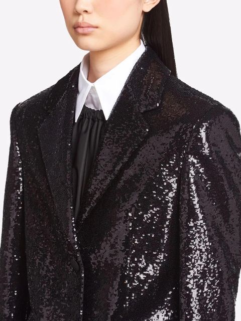 Prada sequin-embellished blazer - Black