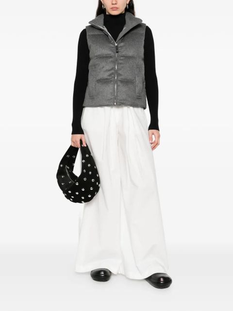 Max Mara zipped puffer gilet - Grey - zdjęcie produktu nr 2