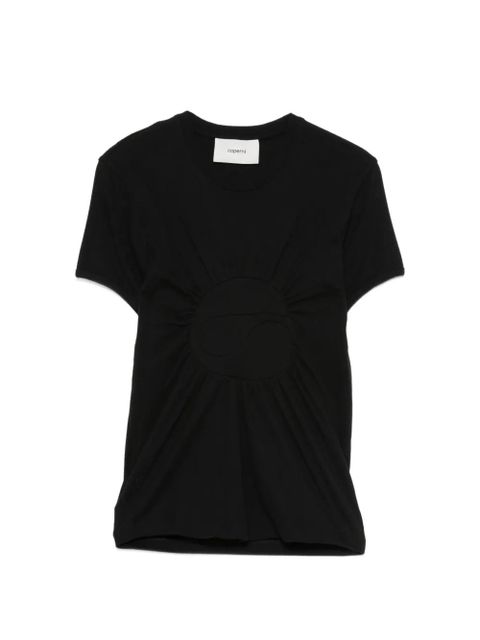 Coperni gathered-detail T-shirt - Black - zdjęcie produktu nr 1