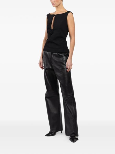 Magda Butrym flower-detail blouse - Black - zdjęcie produktu nr 2