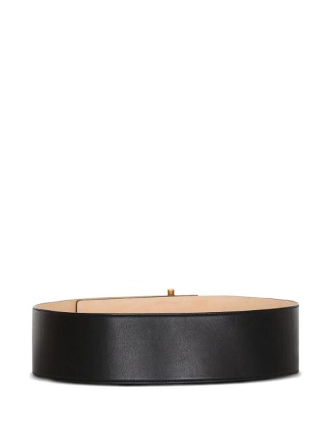 Balmain T-bar leather belt - Black