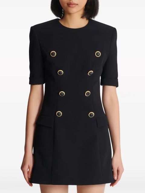 Balmain tailored textured minidress - Black