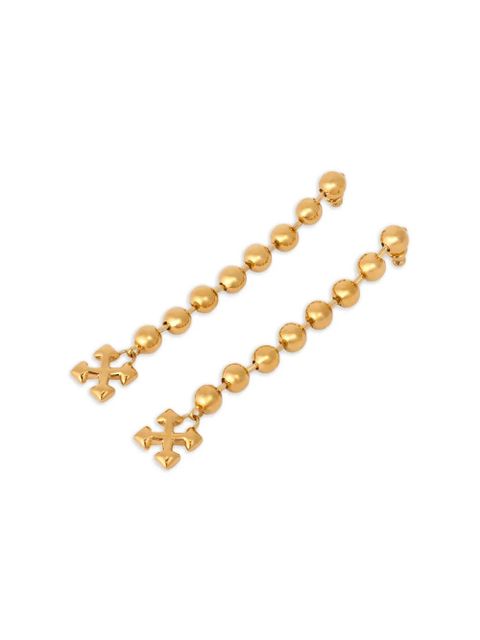 Off-White Arrow ballchain earrings - Gold - zdjęcie produktu nr 2