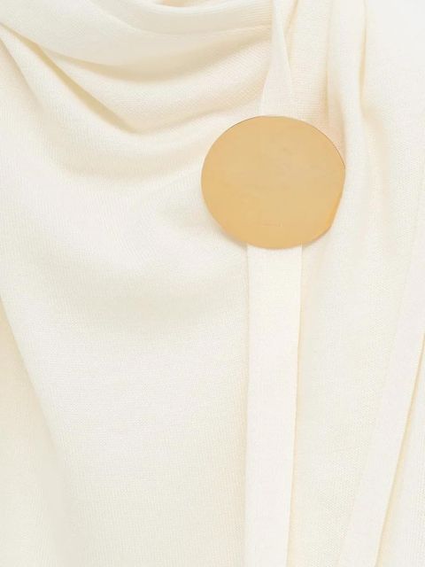 Jil Sander draped sweater - Neutrals - zdjęcie produktu nr 2