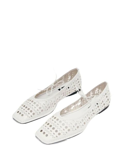 ALOHAS Sway Slit flat pumps - White