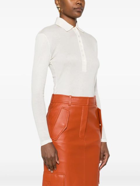 PINKO Pattini polo top - Neutrals