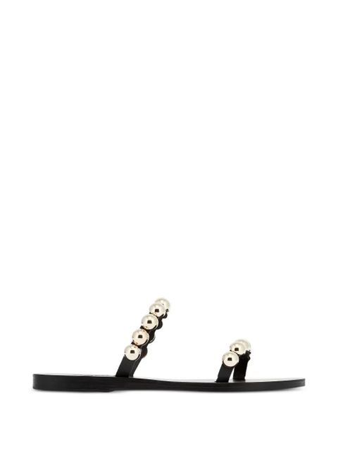 Ancient Greek Sandals Lambri leather flat sandals - Black - zdjęcie produktu nr 1