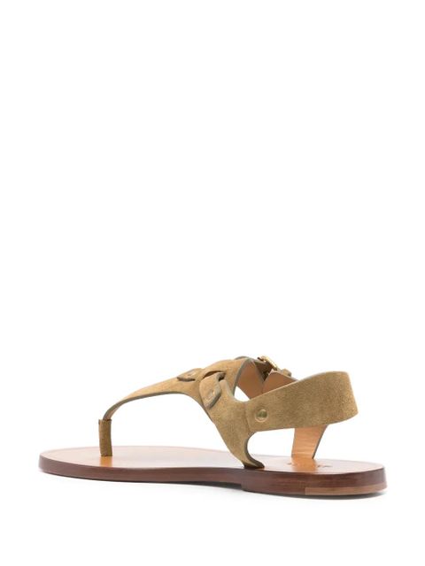 ISABEL MARANT suede sandals - Green