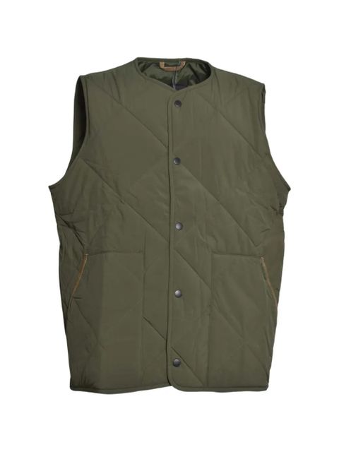 Barbour quilted buttoned gilet - Green - zdjęcie produktu nr 1