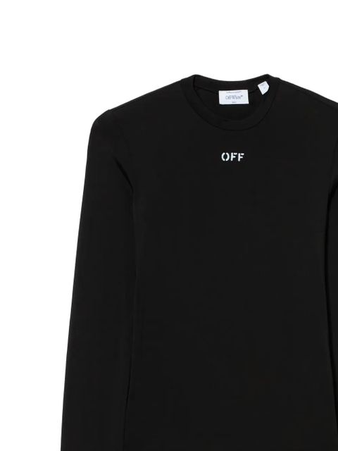 Off-White Off stamp long-sleeves crew-neck T-shirt - Black - zdjęcie produktu nr 2