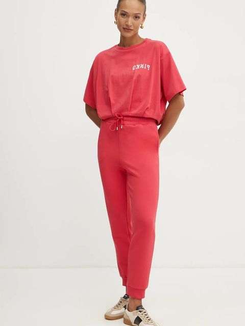 Pinko spodnie dresowe bawełniane - zdjęcie produktu nr 2