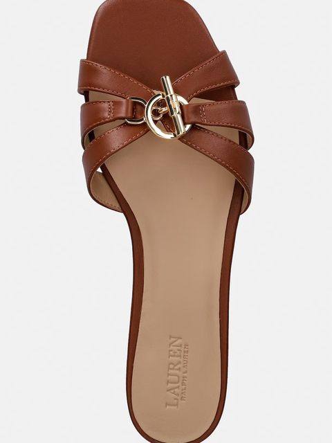 Lauren Ralph Lauren klapki skórzane Blaike Slide