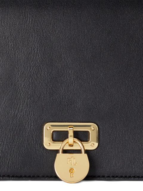 Lauren Ralph Lauren small Tanner padlock-detail shoulder bag - Black