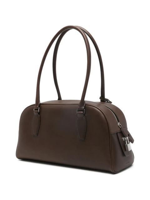 The Row E/W India leather shoulder bag - Brown