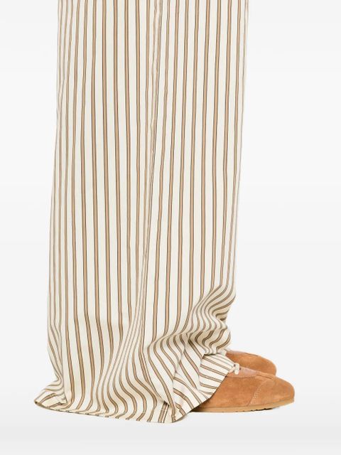 Max Mara Mxmordine striped wide leg trousers - Neutrals