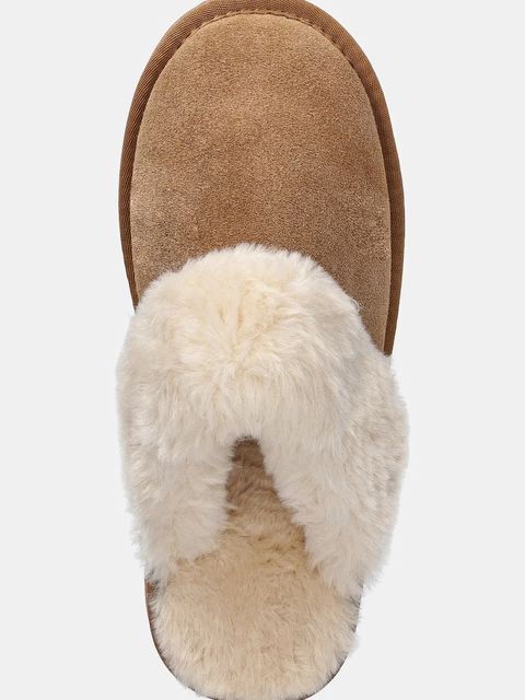 Answear.LAB kapcie zamszowe kolor brązowy - zdjęcie produktu nr 2