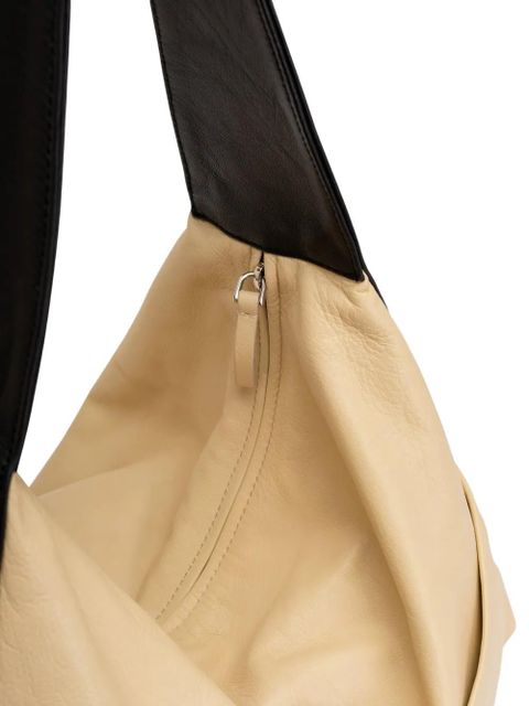 Gimaguas Duo leather shoulder bag - Neutrals